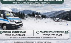 Atabarı Kayak Merkezi’ne Ulaşım Kolaylaştı