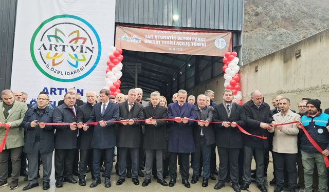 35 Yeni Araç ve Modern Parke Taşı Tesisi Hizmete Başladı