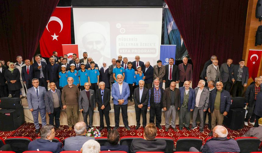 Müderris Süleyman Özbek’e Vefa Programı Gerçekleştirildi