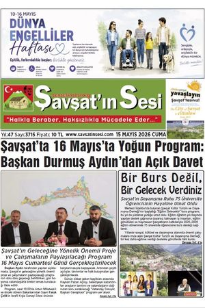 15 Mayıs 2026